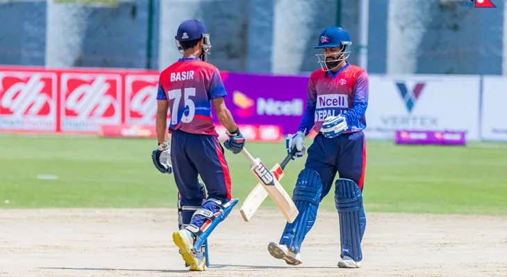 नेपाल ए ले आयरल्याण्ड वोल्भ्सलाई दियो २१४ रनको लक्ष्य