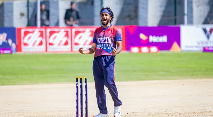 नेपाल ए को उत्कृष्ट बलिङ, आयरल्याण्ड वोल्भ्स १५७ रनमा अल आउट