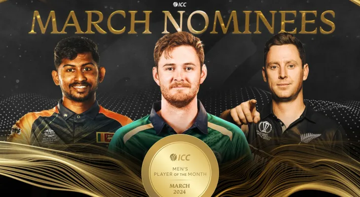 आइसिसीद्धारा विशेष पुरस्कारका लागि तीन खेलाडी मनोनित