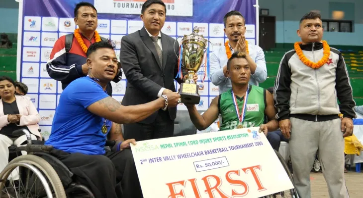 दोस्रो उपत्यकास्तरीय ह्विलचियर बास्केटबल : आर्मी र जावलाखेललाई उपाधि