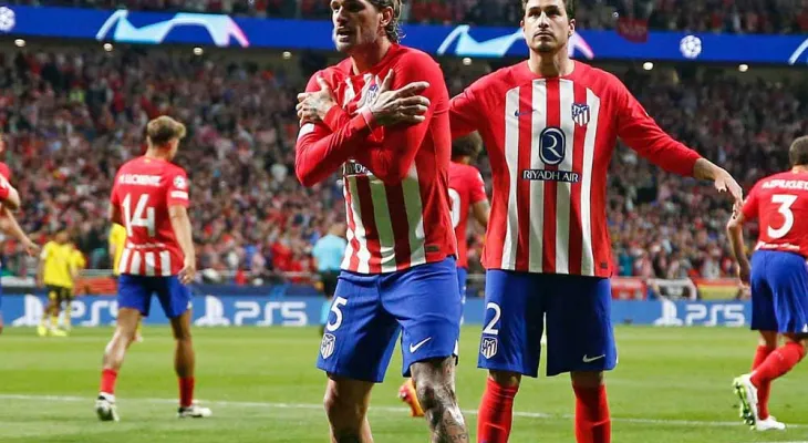 डोर्टमण्डमाथि एटलेटिको म्याड्रिड २-१ ले विजयी