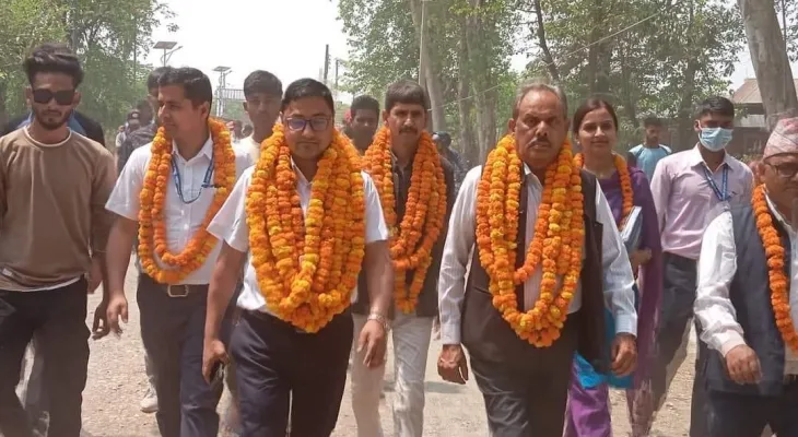 खेलाडीको प्रोत्साहनका लागि लुम्बिनीमा मेयर कप क्रिकेट, मेयर र हकिमको माला मोह !