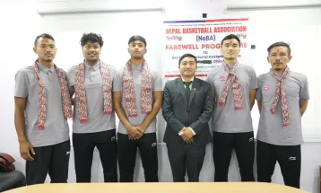 बास्केटबल टोली चीन जाने