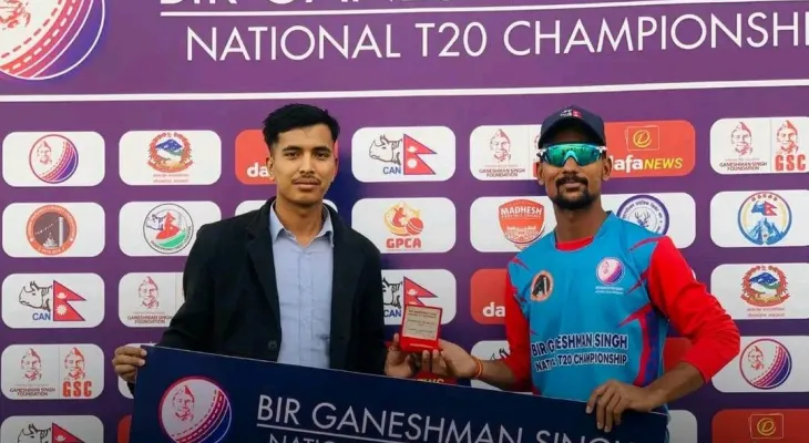 गणेशमान सिंह राष्ट्रिय टि– २० क्रिकेट : गण्डकी र लुम्बिनीको जित
