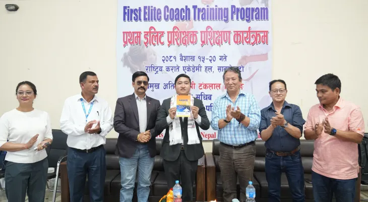 नेपाल कराते महासंघको आयोजनामा जारी एलिट प्रशिक्षक तालिमको उद्घाटन