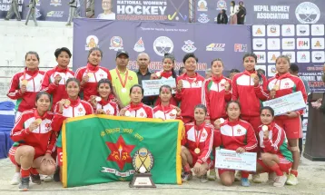 राष्ट्रिय महिला हक्कीको उपाधि आर्मीलाई