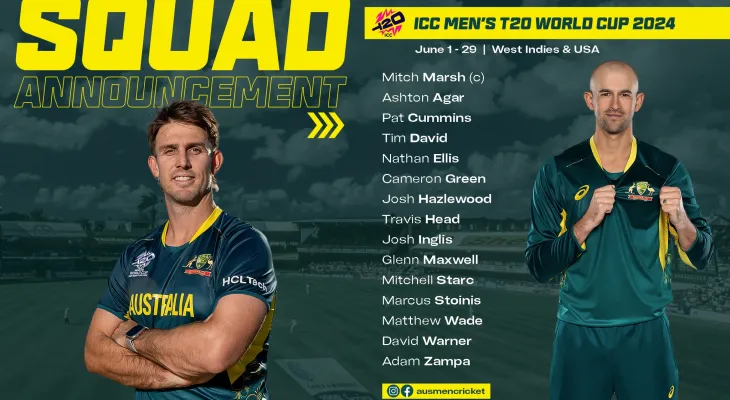 अस्ट्रेलियाको टी-२० विश्वकप टिमको घोषणा, को को परे ?