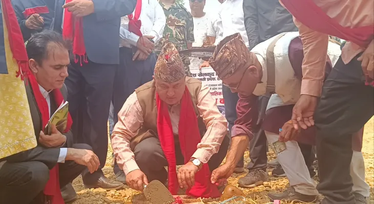 पौडी पोखरी र क्रिकेट रंगशालाको सिलान्यास