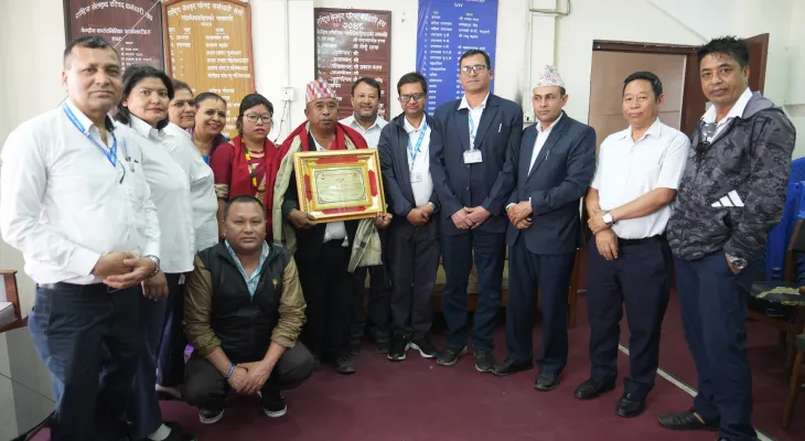 राष्ट्रिय खेलकुद परिषद् कर्मचारी संघद्धारा श्रेष्ठको बिदाइ