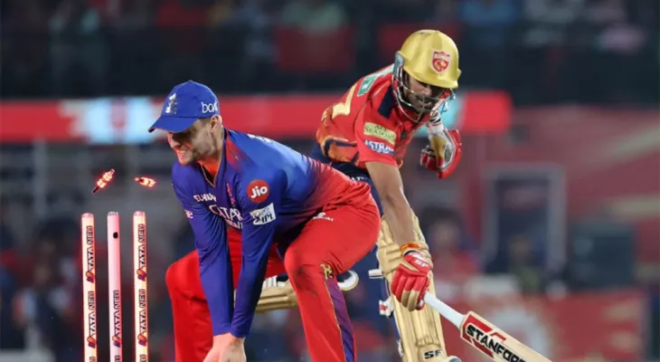 पञ्जावमाथि रोयल च्यालेन्जर्स बैंगलुरु ६० रनले विजयी