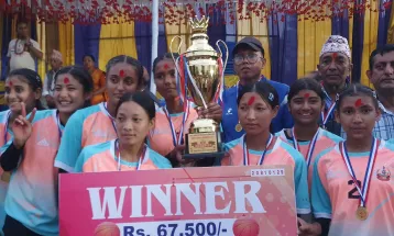 सुन्दरहरैँचाले जित्यो अन्तरपालिका स्तरीय महिला भलिबलको उपाधि