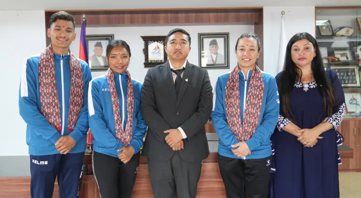 तेक्वान्दो खेलाडीको विदाई