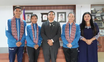 तेक्वान्दो खेलाडीको विदाई