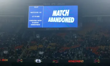 वर्षाका कारण गुजरात र कोलकाताबीचको खेल रद्द, टाइटन्स प्लेअफ दौडबाट बाहिरियो