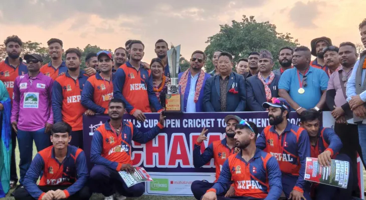 तेस्रो मिल्स कप टी–२० क्रिकेट प्रतियोगिताको उपाधि वाइआरसीसीलाई