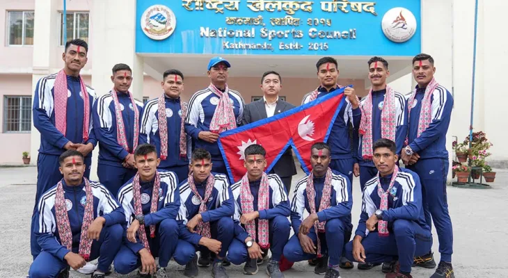 बंगालदेश जाने कबड्डी टोलीको बिदाई