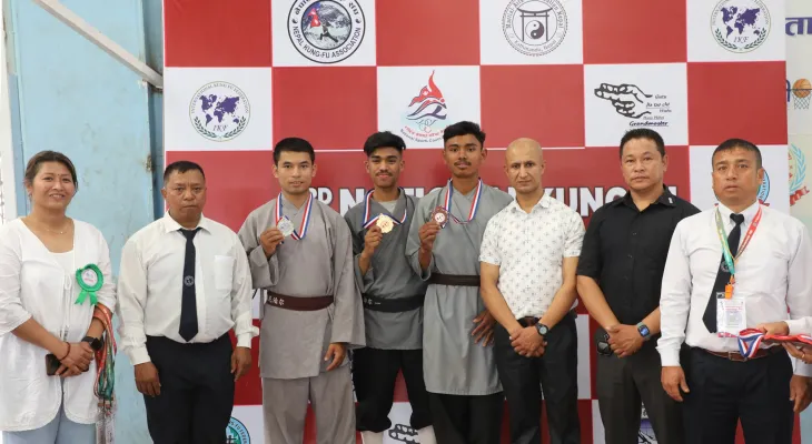 कुङफुमा रजिन र राजको ह्याट्रिक स्वर्ण