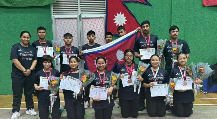 नेपाललाई १ रजत र ५ कांस्य