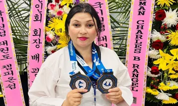 नन्दालाई अमेरिकामा दोहोरो स्वर्ण