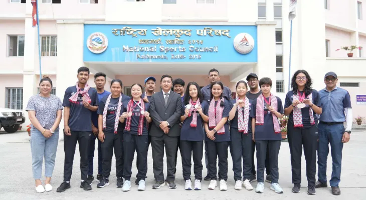 टेबलटेनिस पदक विजेतालाई सदस्य–सचिवको बधाई