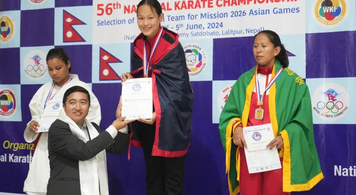 राष्ट्रिय कराते प्रतियोगितामा बागमती टिम च्याम्पियन