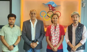 अनुसा ‘योङ ओलम्पिक एम्बेसडर’ सम्मेलनमा भाग लिंदै