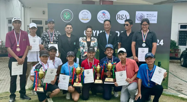 स्वप्नील र आइसटिनालाई ओलम्पिक डे जुनियर गल्फको उपाधि