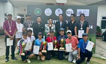 स्वप्नील र आइसटिनालाई ओलम्पिक डे जुनियर गल्फको उपाधि