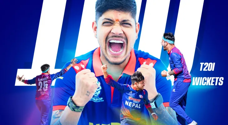 टी-२० क्रिकेटमा सन्दीपको सय विकेट, बन्यो यस्तो किर्तिमान