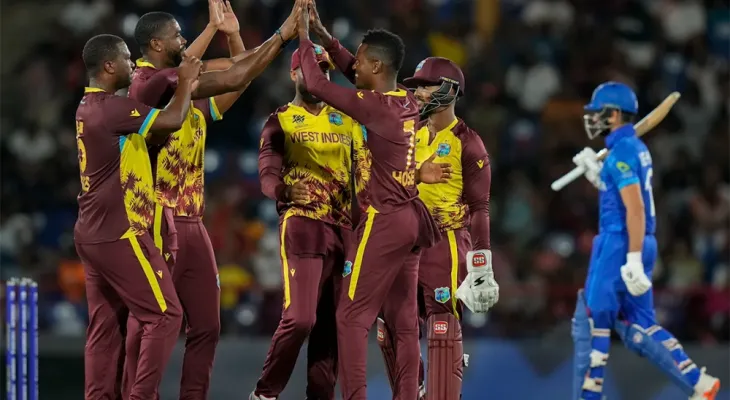 अफगानिस्तानमाथि वेस्ट इन्डिजको फराकिलो जित