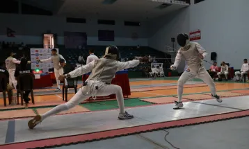 राष्ट्रिय फेन्सिङ प्रतियोगितामा मिनलाई स्वर्ण