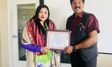 नन्दालाई नासोको सम्मान