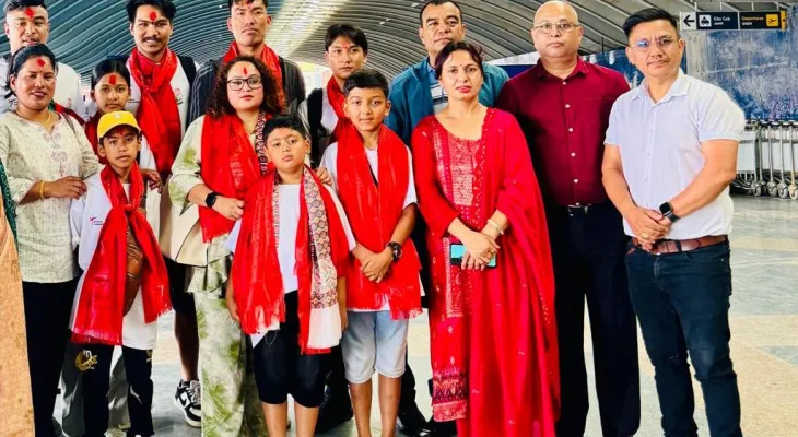 तेक्वान्दो टोली भारत प्रस्थान