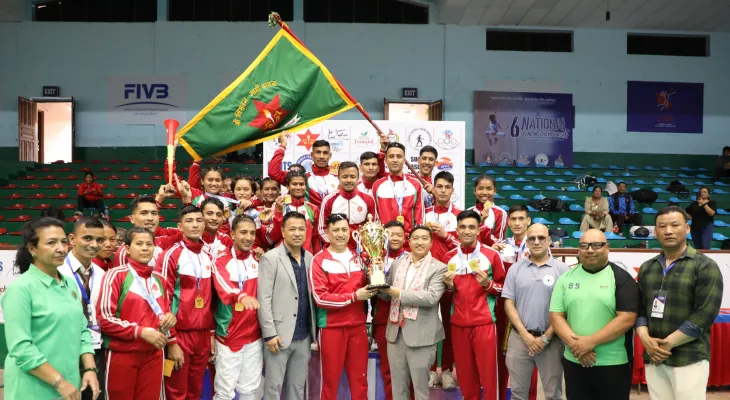 राष्ट्रिय फेन्सिङमा आर्मी च्याम्पियन