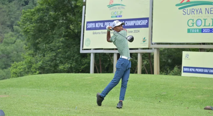 सूर्य नेपाल प्रिमियर गल्फको तेस्रो दिन सुबाश शीर्ष स्थानमा, भुवन र दिनेश एक स्ट्रोकले पछि
