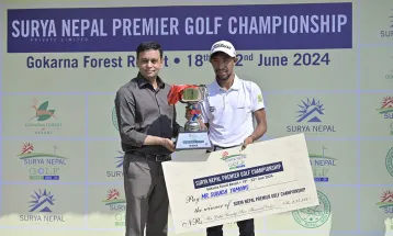 सूर्य नेपाल प्रिमियर गल्फ च्याम्पियनसीपको उपाधि सुबाशलाई