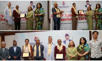 बैकुण्ठ र एरिका शरदचन्द्र शाह मेमोरियल स्पोर्ट्स अवार्ड’ बाट सम्मानित