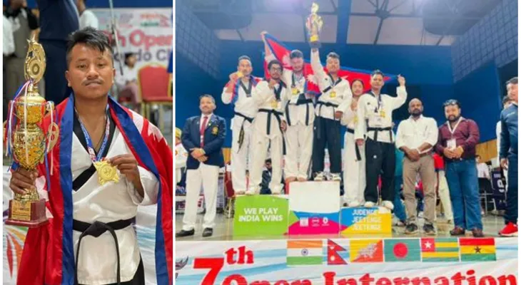 सातौ एसियन खुल्ला अन्तराष्ट्रिय तेक्वान्दो प्रतियोगितामा अमृतलाई स्वर्ण र रजत