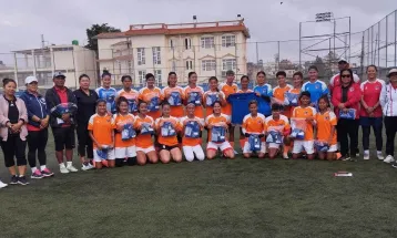 महिला राष्ट्रिय फुटबल टोलीलाई खेलप्रेमीको प्रोत्साहन