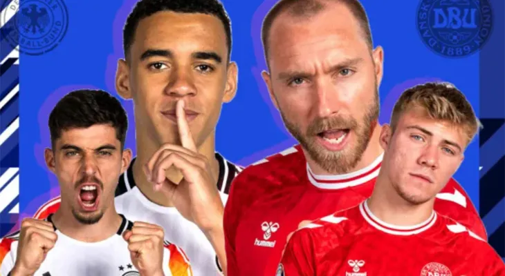 युरोकपको नकआउटमा जर्मनी र डेनमार्क खेल्दै