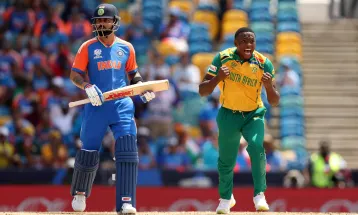 टी–२० विश्वकप फाइनल : भारतलाई पाचौं झटका, कोहली ७६ रन बनाएर आउट