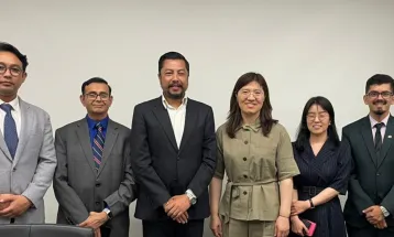 खेलकुद मन्त्री श्रेष्ठ र जाङ मि–रानबीच भेटवार्ता