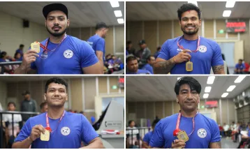 पारा तथा विशेष खेलकुदको भारोत्तोलनमा ४ नयाँ राष्ट्रिय कीर्तिमान