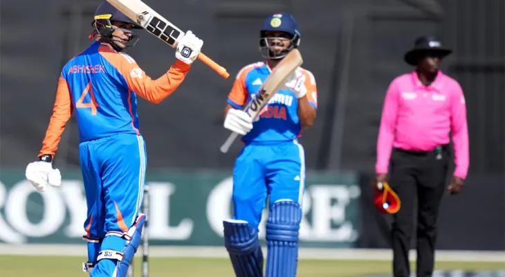 जिम्बाबेविरुद्ध भारतको फराकिलो जित, अभिषेकले बनाए शतक