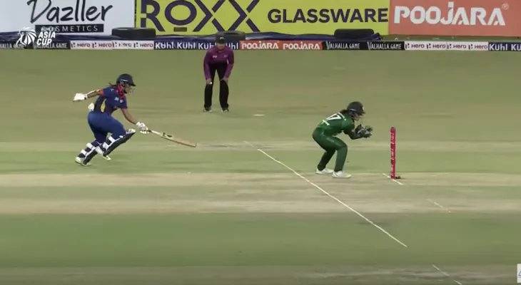 नेपालले गुमायो पाचौं विकेट : ओपनर सिता राना मगर आउट