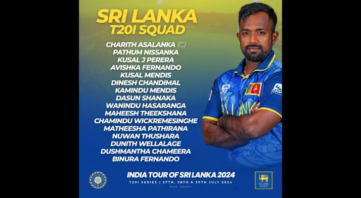 भारतविरुद्धको टी–२० सिरिजका लागि श्रीलंकाको कप्तान परिवर्तन