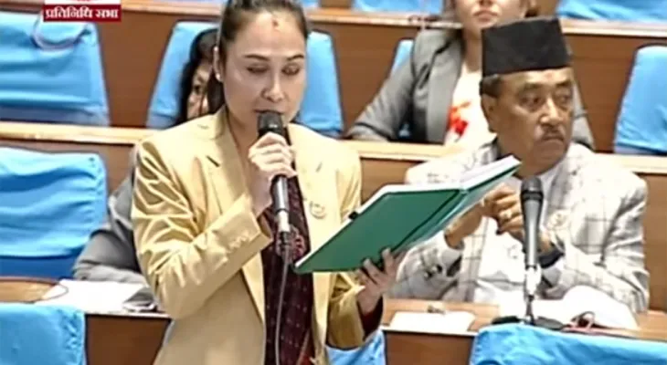 सांसद डाँगीको प्रधानमन्त्रीलाई प्रश्न : १५ दिनमा टियु क्रिकेट मैदान कति बन्यो ?