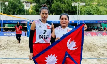 नेपालले जित्यो काभा बिच भलिबलको महिलातर्फको उपाधि