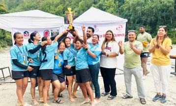 Nepal Women’s Rugby Club Clinches Title at First Bagmati Women’s Beach Rugby Tournament