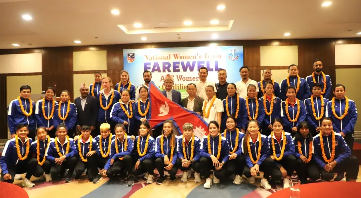 Nepal Women's National Football Team Bids Farewell Ahead of AFC Women’s Asian Cup Qualifiers